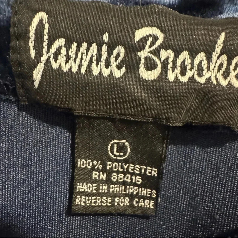 Jamie Brooke Vtg 90s Grunge Crushed Velvet Dress Size L Witchy Elegant - Picture 6 of 7
